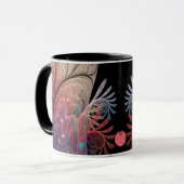 Jonglage Abstracte Modern Fantasy Fractal Art Mok (Voorkant links)