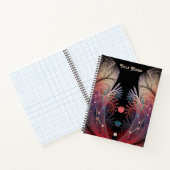 Jonglage Abstracte Modern Fantasy Fractal Art Name Notitieboek (Binnen)