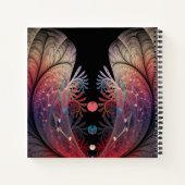 Jonglage Abstracte Modern Fantasy Fractal Art Name Notitieboek (Achterkant)