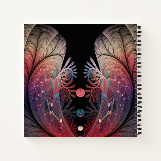 Jonglage Abstracte Modern Fantasy Fractal Art Name Notitieboek (Achterkant)