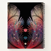 Jonglage Abstracte Modern Fantasy Fractal Art Notitieboek (Achterkant)