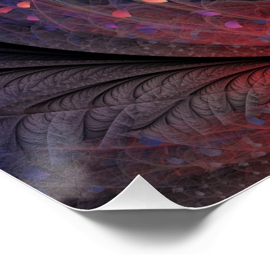 Jonglage Abstracte Modern Fantasy Fractal Art Perfect Poster (Hoek)