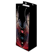 Jonglage Abstracte Modern Fantasy Fractal Art Wijn Cadeautas (Achterkant Gekanteld)