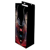 Jonglage Abstracte Modern Fantasy Fractal Art Wijn Cadeautas (Voorkant Gekanteld)