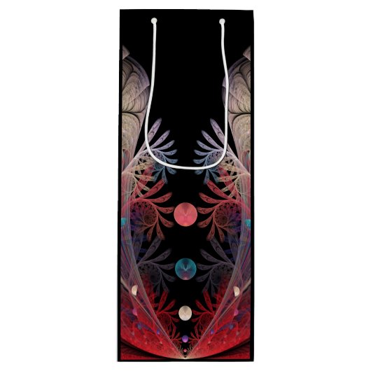 Jonglage Abstracte Modern Fantasy Fractal Art Wijn Cadeautas (Voorkant)