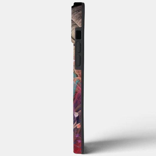 Jonglage Abstracte Modern Fantasy Fractal Initiale Case-Mate iPhone Case (Achterkant / Links)