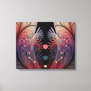 Jongleer Abstracte Moderne Fantasie Fractale Kunst Canvas Afdruk