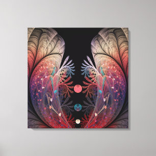 Jongleer Abstracte Moderne Fantasie Fractale Kunst Canvas Afdruk