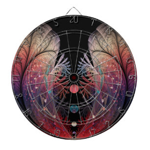 Jongleer Abstracte Moderne Fantasie Fractale Kunst Dartbord