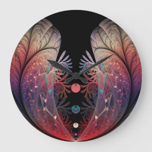 Jongleer Abstracte Moderne Fantasie Fractale Kunst Grote Klok