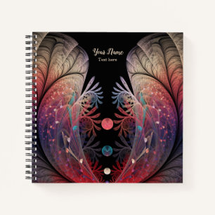 Jongleer Abstracte Moderne Fantasie Fractale Kunst Notitieboek