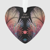 Jongleer Abstracte Moderne Fantasie Fractale Kunst Ornament (achterkant)