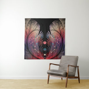 Jongleer Abstracte Moderne Fantasie Fractale Kunst Wandkleed