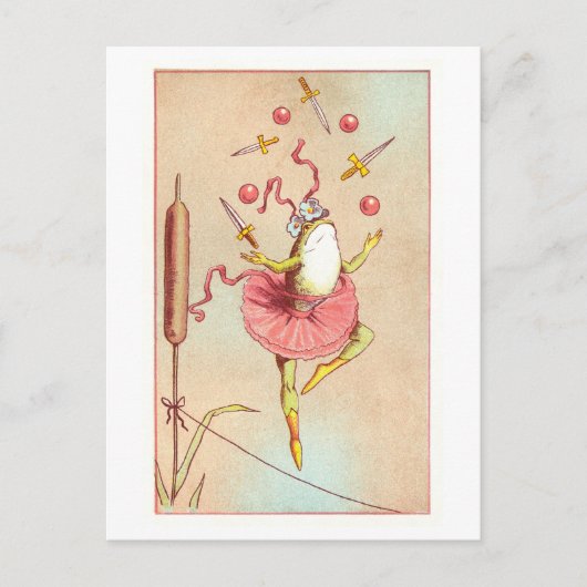  jongleercircuskikker briefkaart (Voorkant)