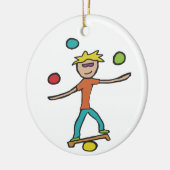 jongleren keramisch ornament (Links)
