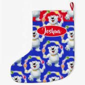 Jongleren Polar Beer custom boys kerstkous Grote Kerstsok (Achterkant)