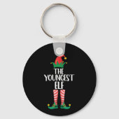 Jongste Elf Matching Family Kerstparty Sleutelhanger (Voorkant)
