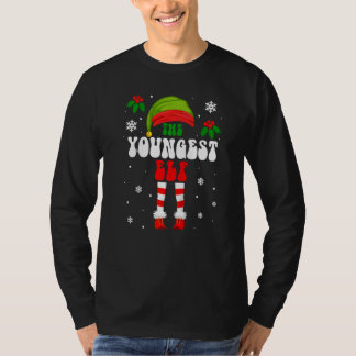 Jongste Elf Overeenkomstige Familie Groep Kerstvak T-shirt