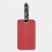 Jongste vrouw uit de jaren '50 bagagelabel (Achterkant verticaal)