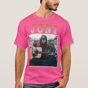 Joni Mitchell Retro Style Git voor fans T-shirt