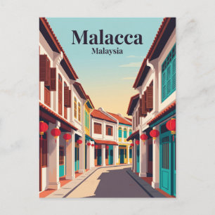 Jonker Street Nachtmarkt Maleisië Briefkaart