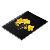 Jonquil Fleurs Carnet spirale (Côté gauche)