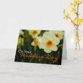 Jonquille • Carte de félicitation de mariage (Fleur jaune)