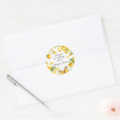 Jonquilles et papillons décorent des autocollants (Enveloppe)