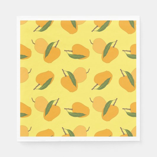 Jood mango fruit pattern servet (Voorkant)