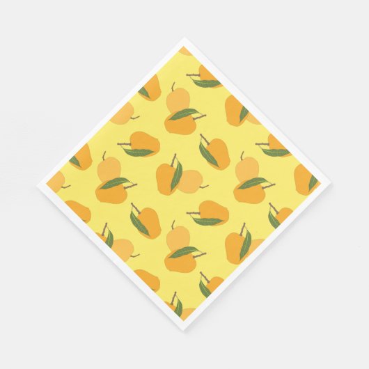 Jood mango fruit pattern servet (Hoek)