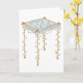  joods bruiloft kaart (Gele Bloem)