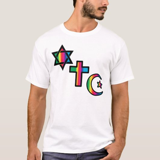 Joods - Christelijk - islamitisch T-shirt (Voorkant)