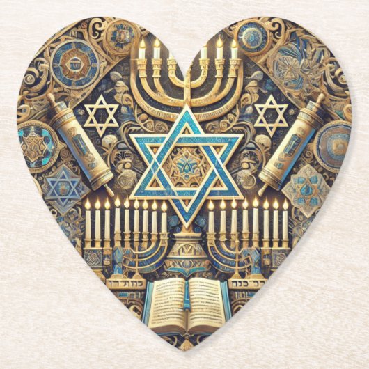 Joods hartvormig onderzetter (Voorkant)
