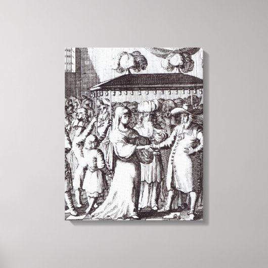 Joods huwelijk canvas afdruk (Voorkant)