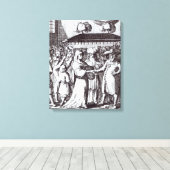 Joods huwelijk canvas afdruk (Insitu (Houten vloer))