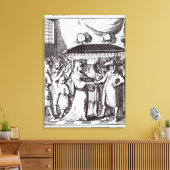 Joods huwelijk canvas afdruk (Insitu (Woonkamer))