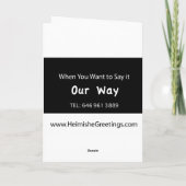 Joods Huwelijk, Chuppah Kaart (Achterkant)