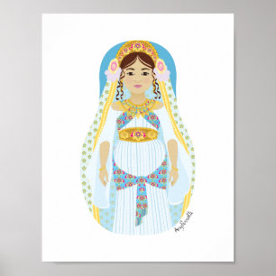 Joods, Koningin Esther Matryoshka Poster