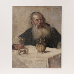 Joods Man Drink Wijn (door Olga Boznanska) Legpuzzel