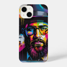 Joods Man Pop Art Graffiti Telefoon Hoesje