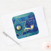 Joods nieuwjaar | Rosh Hashanah Gift Vierkante Sticker (Envelop)