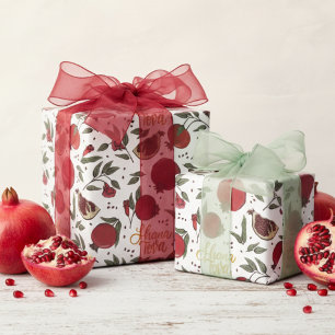 Joods Nieuwjaar Shana Tova Granaatappel Cadeaupapier