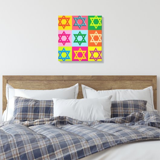 Joods Pop-art Canvas Afdruk (Insitu (Slaapkamer))