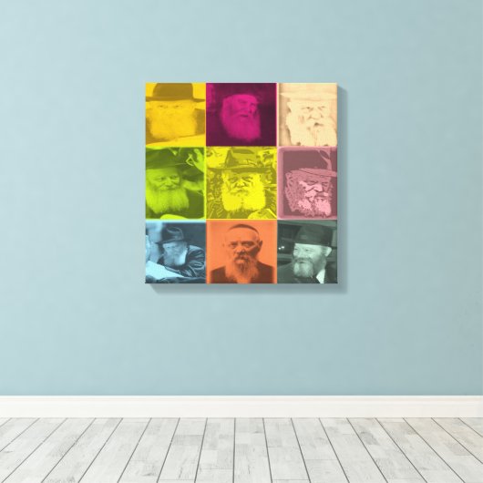 Joods Pop-art Canvas Afdruk (Insitu (Houten vloer))