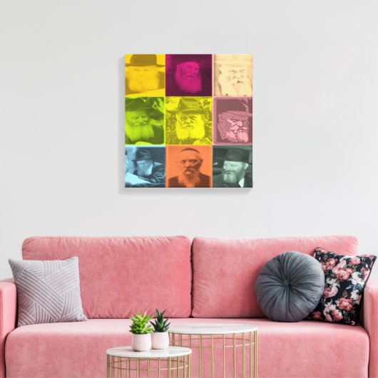 Joods Pop-art Canvas Afdruk (Insitu (Woonkamer))