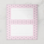 Joodse Baby Naming Simchat Bat Foto Roze (Buitenkant ongevouwen)