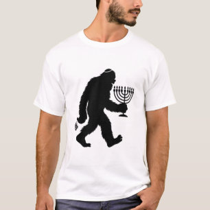 Joodse Bigfoot Hanukkah Chanukah Humor Grappig T-shirt