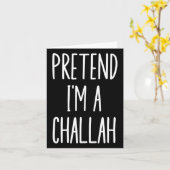 Joodse Chanoeka Challah Easy Halloween Kostuum Kaart (Gele Bloem)