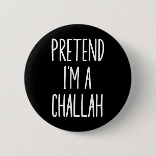 Joodse Chanoeka Challah Easy Halloween Kostuum Ronde Button 5,7 Cm