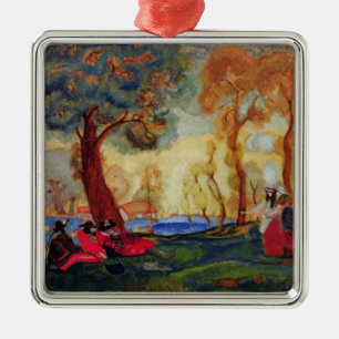 Joodse Comedians Resting, 1910 Metalen Ornament